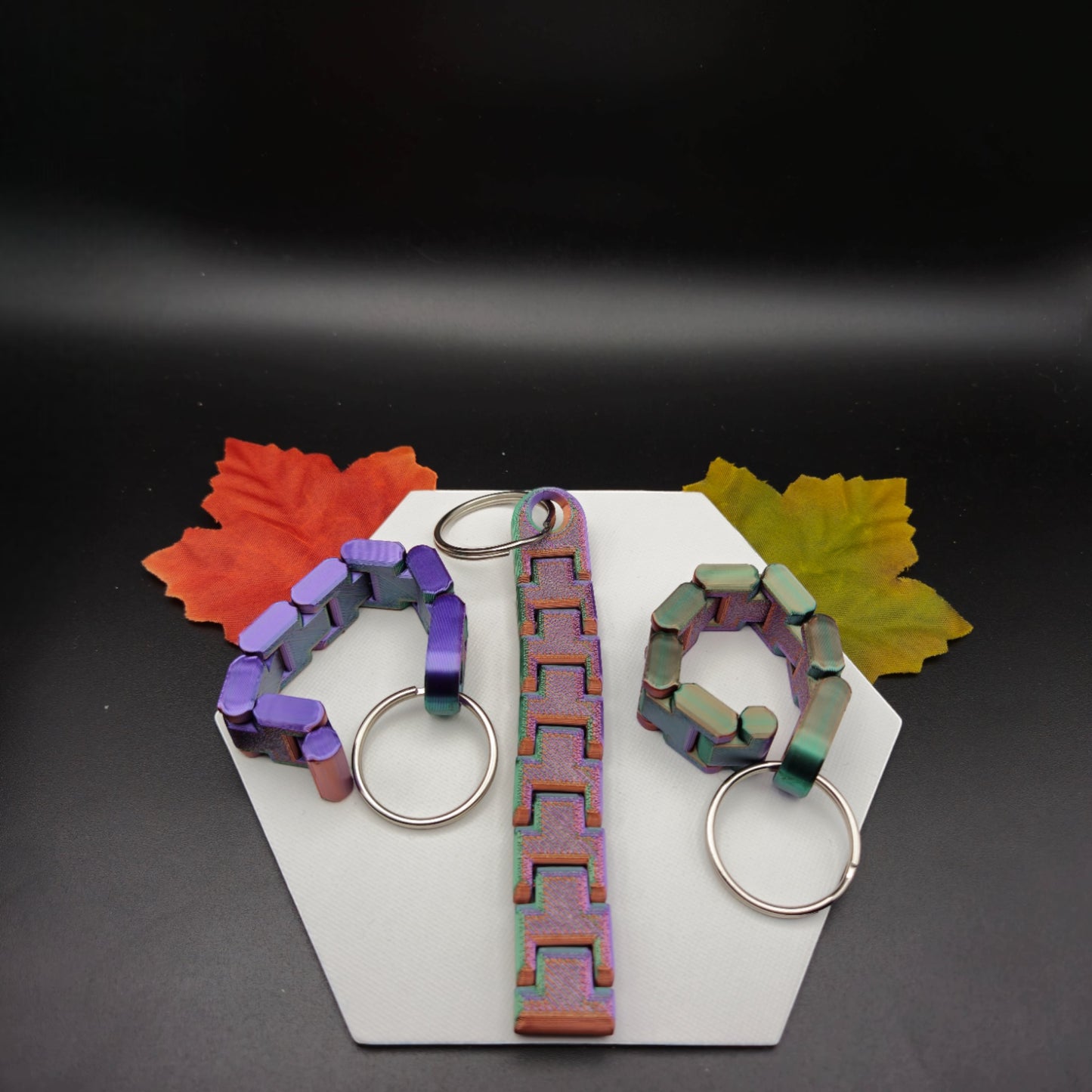 ✨ 3D-gedruckter Ketten-Schlüsselanhänger – Flexibel & einzigartig! ✨