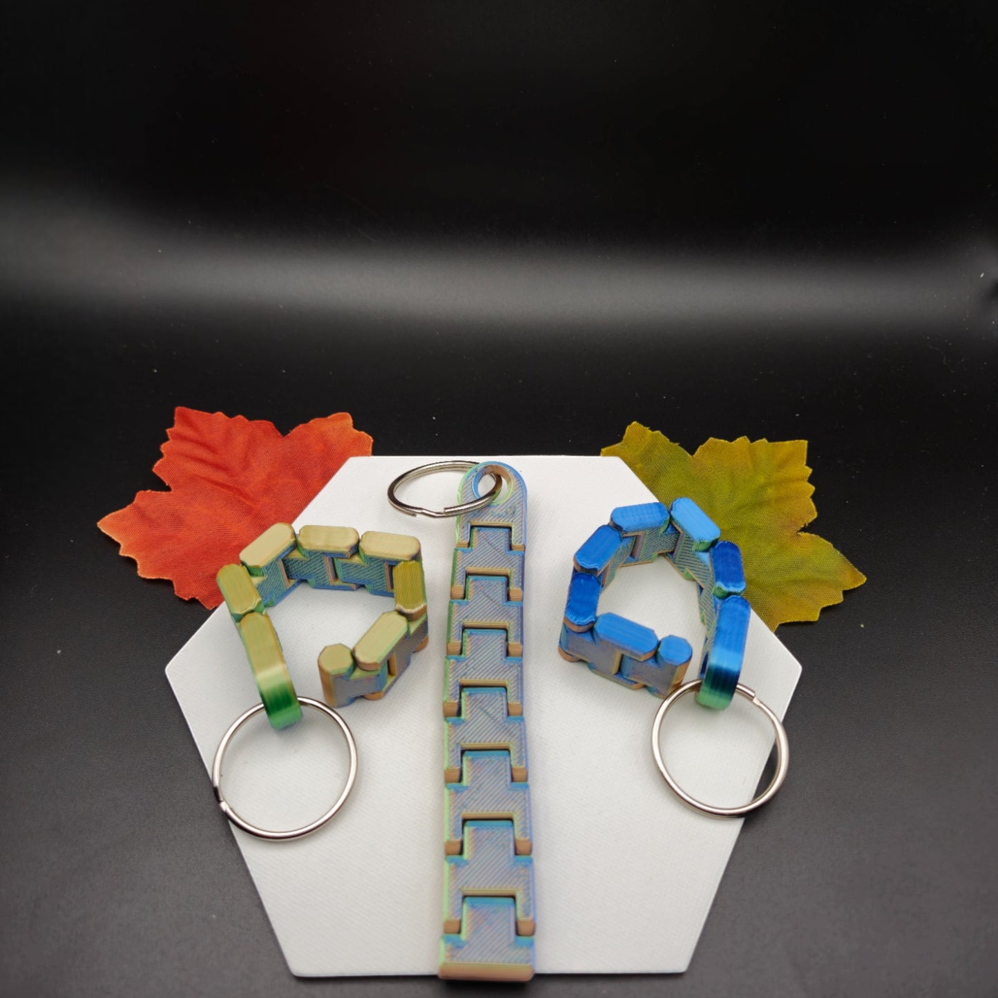 ✨ 3D-gedruckter Ketten-Schlüsselanhänger – Flexibel & einzigartig! ✨
