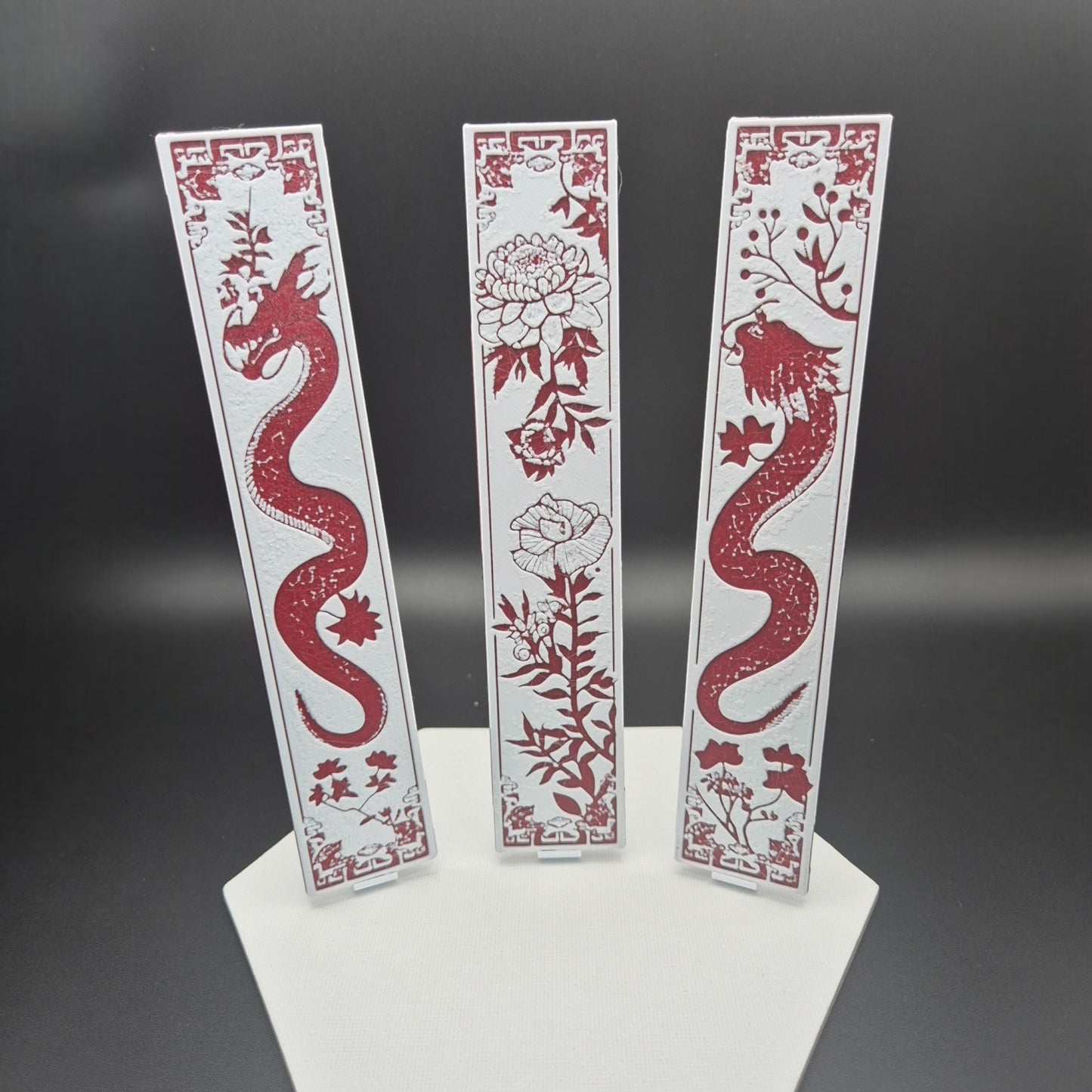 🔹 Japanische Drachen Lesezeichen – 3er Set 🔹