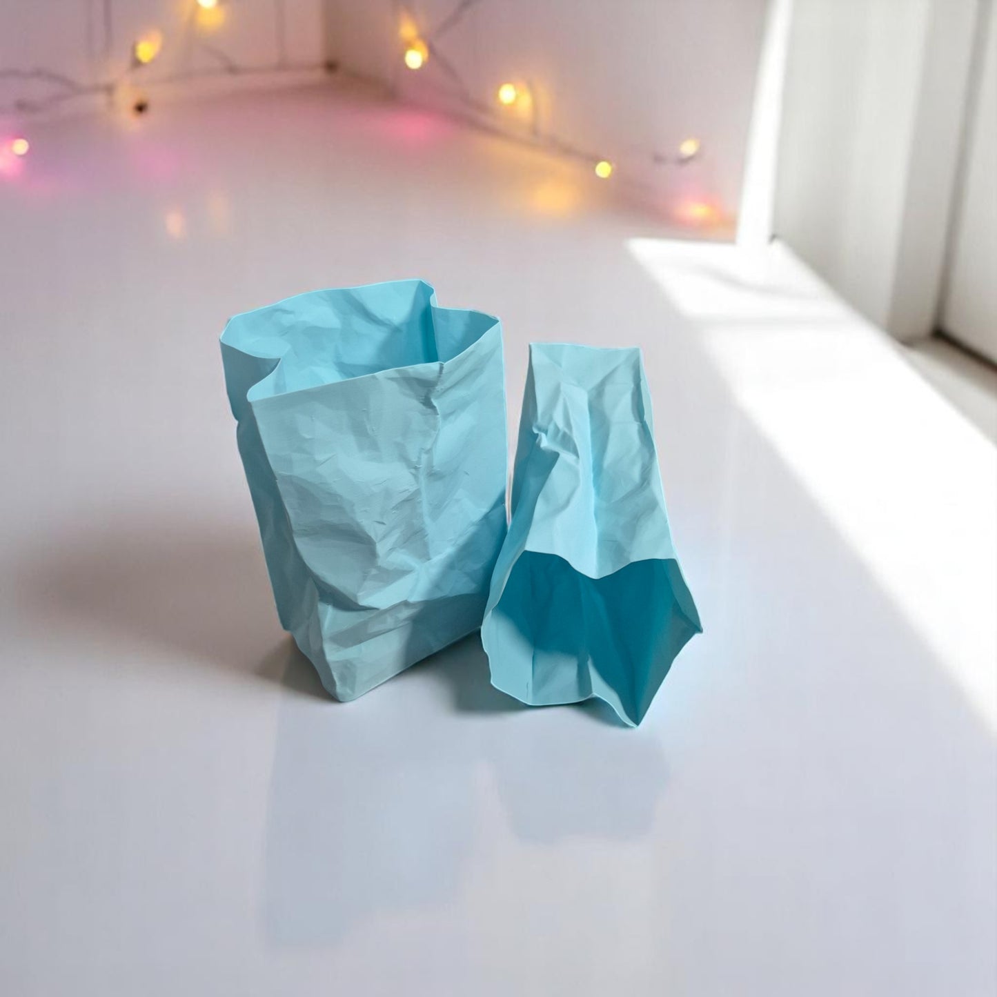 🌟 3D-Papiertüte „Retro Charme“ – Dekoration mit Twist 🌟