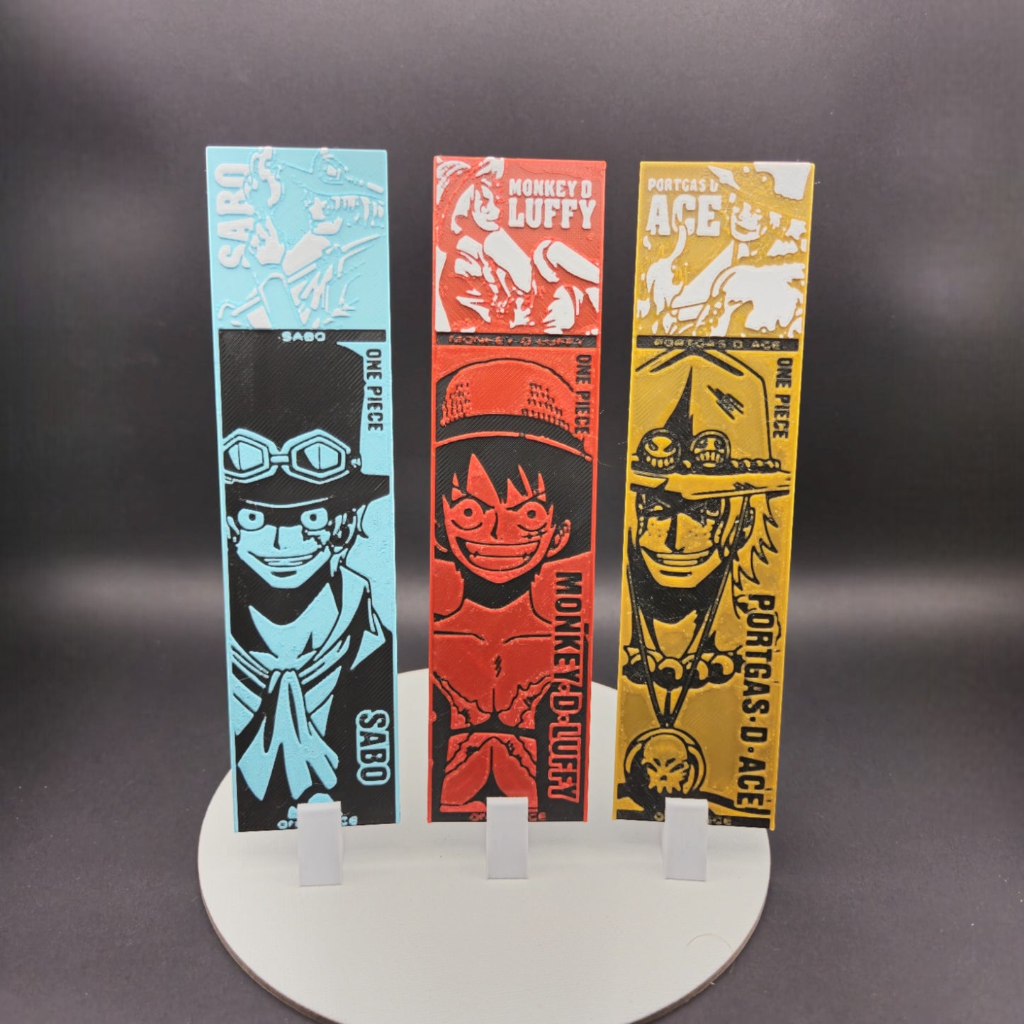 Lesezeichen One Piece – Luffy, Sabo & Ace