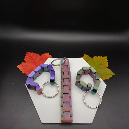 ✨ 3D-gedruckter Ketten-Schlüsselanhänger – Flexibel & einzigartig! ✨
