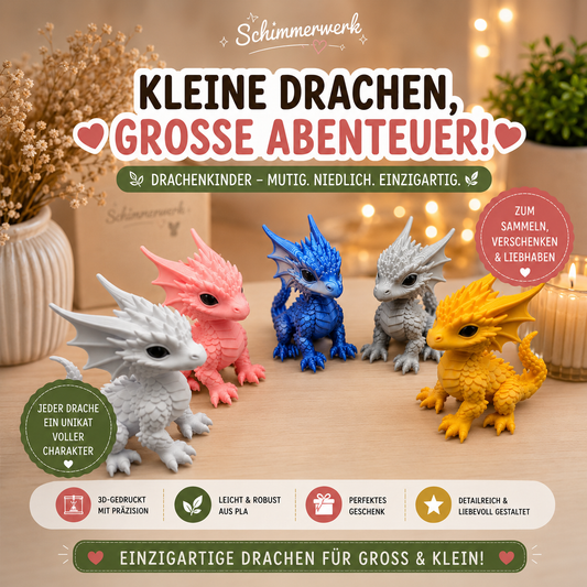 🐉 Kleine Drachenkinder – Farbenfrohe Fantasy zum Verlieben 💕